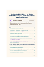 Guide Thaïlande